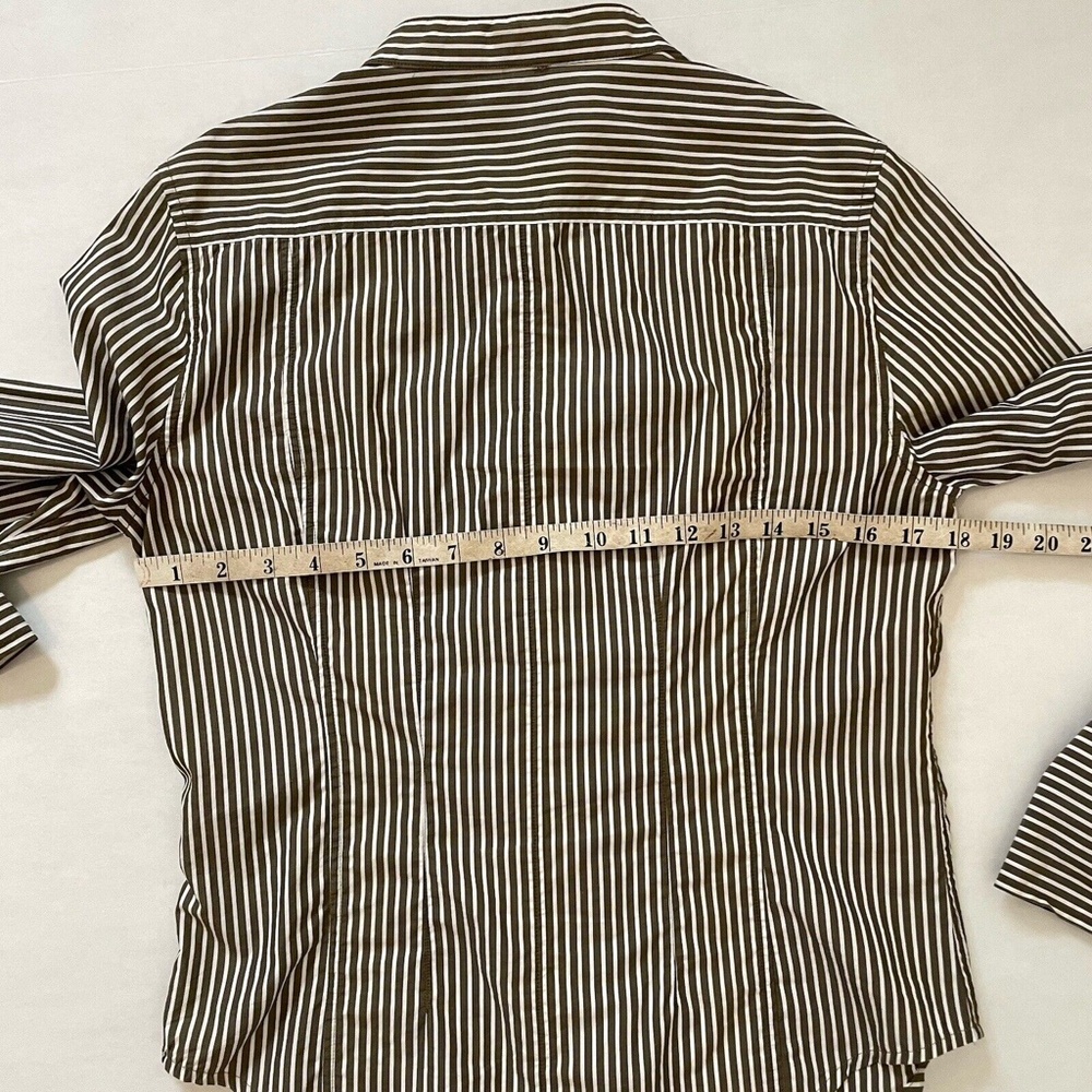 Frame Size Small Bell Sleeve Button Down Top, Sag… - image 8